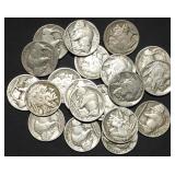 20 Nice Buffalo Nickels from Estate