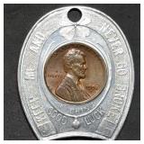 Wheat Cent New York City Lucky Pocket Piece