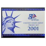 2001 US Mint Proof Set MIB