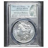 2021-CC Morgan Silver Dollar PCGS MS70 Adv Release