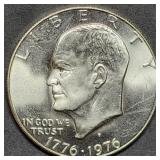 1976 Bicentennial Silver Ike Dollar Gem BU