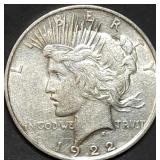 1922 Peace Silver Dollar