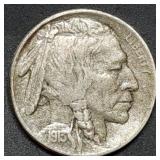 1913-D Type 2 Buffalo Nickel, Better Date