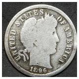 1896-S Barber Silver Dime, Key Date