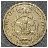 Queen Victoria Model Half Sovereign Token Nice