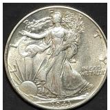 1943 Walking Liberty Silver Half Dollar BU