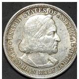 1893 Columbian Exposition Silver Half Dollar