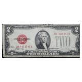 1928 F $2 Red Seal Legal Tender Banknote