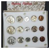 1946 PDS US Silver Type Set in Capital Holder