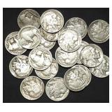20 Nice Buffalo Nickels from Estate