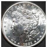 1881-S Morgan Silver Dollar Gem BU