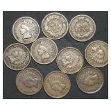 10 Nicer Indian Head Cents