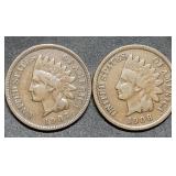 1907 & 1908 Indian Head Cents