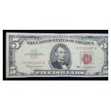1963 $5 Red Seal Legal Tender Bank Note
