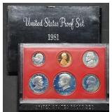 1981 US Mint Proof Set w/ SBA Dollar