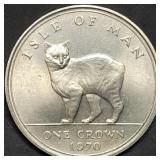 1970 Isle of Man Commemorative Crown BU