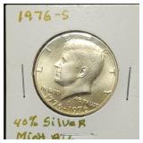 1976 S Bicentennial Kennedy Silver Half Dollar