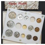 1937 US Silver Type Set in Capital Holder Nice!