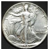 1941 Walking Liberty Silver Half Dollar High