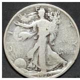1920 Walking Liberty Silver Half Dollar