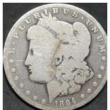 1894-O Morgan Silver Dollar