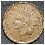 1909 Indian Head Cent High Grade, Key Date