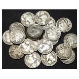 20 Nice Buffalo Nickels from Estate