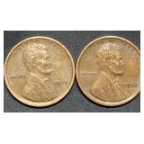 1918 & 1920 Lincoln Wheat Cents High Grade