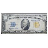 1934 A $10 North Africa Silver Certificate WW2 Not