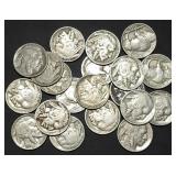 20 Nice Buffalo Nickels from Estate