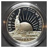 1986 S Statue of Liberty Proof Half Dollar