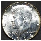 Gem BU 1964 Kennedy 90% Silver Half Dollar Nice