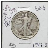 1917-S Walking Liberty Silver Half Dollar