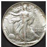 1946 Walking Liberty Silver Half Dollar BU