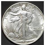 1941-S Walking Liberty Silver Half Dollar BU