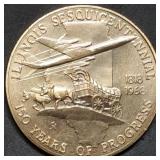 1968 Illinois Sesquicentennial Bronze Medal