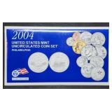 2004 Philadelphia 11-Coin Mint Set in Envelope