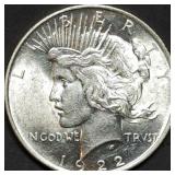 1922 Peace Silver Dollar Gem BU