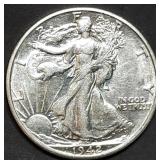1942-D Walking Liberty Silver Half Dollar BU