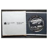 1985 Canada Silver Dollar MIB Moose