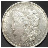 1921-D Morgan Silver Dollar BU