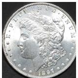1897 Morgan Silver Dollar Gem BU
