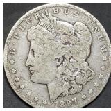 1897-O Morgan Silver Dollar