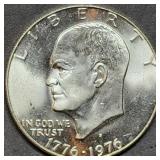 1976 Bicentennial Silver Ike Dollar Gem BU