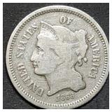1868 Three Cent Nickel
