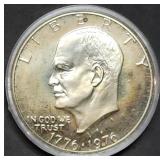 1976 Bicentennial Proof Silver Ike Dollar in