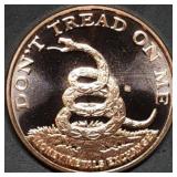 1oz Copper Bullion Don