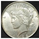 1922-D Peace Silver Dollar Gem BU