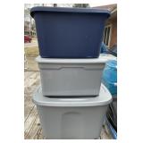 3 - Storage Totes w/ Lids