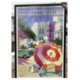 Framed Art Deco Miami Print